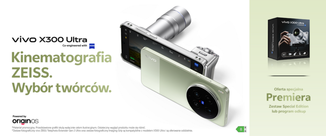 Premiera vivo X300 Ultra - oto smartfon, który robi zdjęcia jak aparat i nagrywa jak kamera filmowa. Cena zwala z nóg [1]