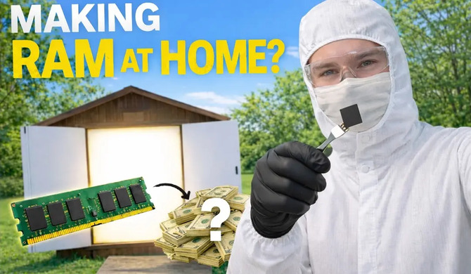 Dr.Semiconductor zbudował działające komórki DRAM w przydomowym cleanroomie. Ten eksperyment trudno zignorować [1]
