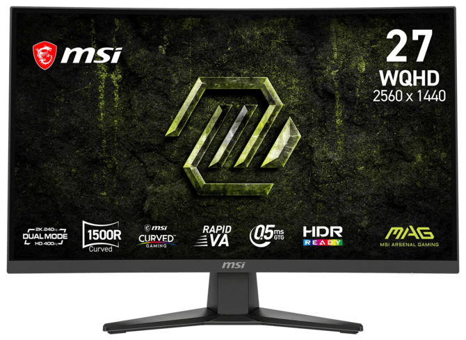 MSI MAG 275CQDF X24 - Nowy monitor dla graczy z matrycą Rapid VA oraz trybem Dual Mode z odświeżaniem do 400 Hz [2]