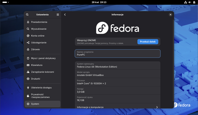 Fedora 44 wydana: nowy GNOME, KDE Plasma i włączony NTSYNC. Lepsza wydajność w grach Steam przez Wine i Proton [2]