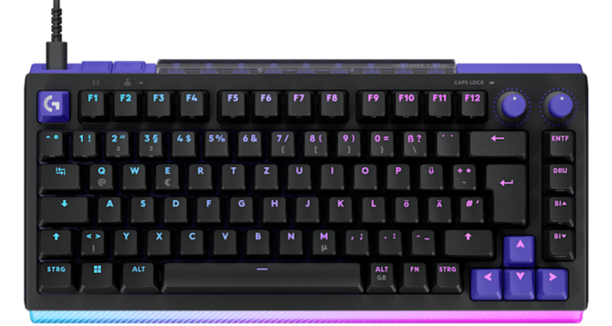 Logitech G512 X - klawiatury, które w pewnym zakresie pozwalają wybierać pomiędzy analogowymi i mechanicznymi przełącznikami [3]