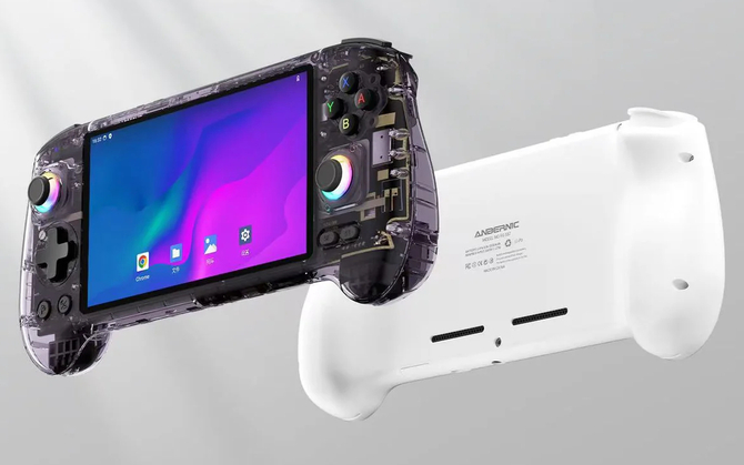 Anbernic RG 557 - handheld z Androidem i chipem Dimensity 8300 od teraz w tańszej wersji 8/128 GB. AMOLED i aktywne chłodzenie [1]