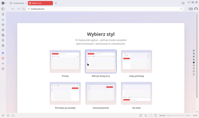 Vivaldi 8.0 zadebiutowała. Odświeżona przeglądarka internetowa oferuje nowy styl i kilka gotowych układów interfejsu [4]
