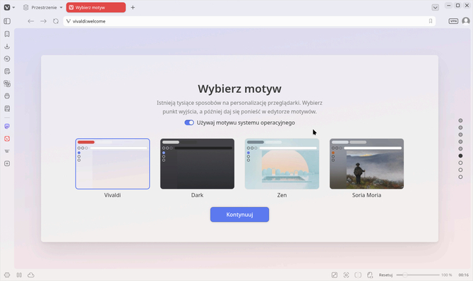 Vivaldi 8.0 zadebiutowała. Odświeżona przeglądarka internetowa oferuje nowy styl i kilka gotowych układów interfejsu [2]