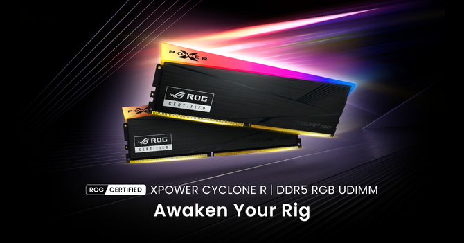 Silicon Power XPOWER Cyclone R - pamięć RAM DDR5 dla graczy z certyfikacją ROG. Wsparcie dla ASUS Aura Sync, AMD EXPO i RGB [1]