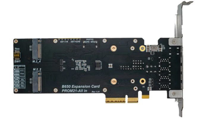 WisdPi PROM21 - karta rozszerzeń PCIe 4.0 ze złączami M.2, USB i OCuLink. Prosty sposób na rozbudowanie swojej obecnej platformy [2]