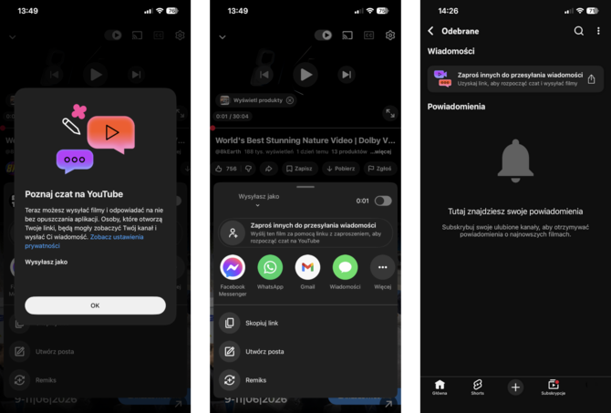 Czat na YouTube: Google umożliwia rozmowy w aplikacji na Android i iOS. Opcja już dostępna w Polsce [2]