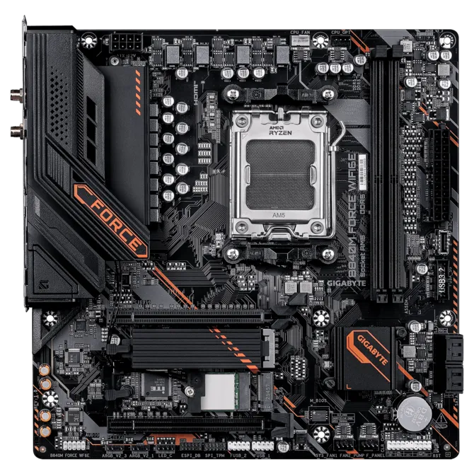 Gigabyte B840M FORCE WIFI6E - nowa płyta główna pod układy AMD Ryzen. Bez PCIe 5.0, ale za to z obsługą Wi-Fi 6E  [2]