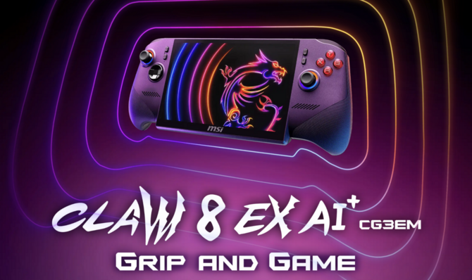 MSI Claw 8 EX AI+ CG3EM - Poznaliśmy finalną cenę handheldu z Intel ARC G3 Extreme. To będzie jedna z najdroższych konsol [nc1]