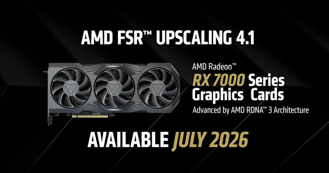 Karty graficzne AMD Radeon RX 7000 z serii RDNA 3 od dzisiaj oficjalnie z dostępem do ulepszonego upscalingu FSR 4.1 [1]