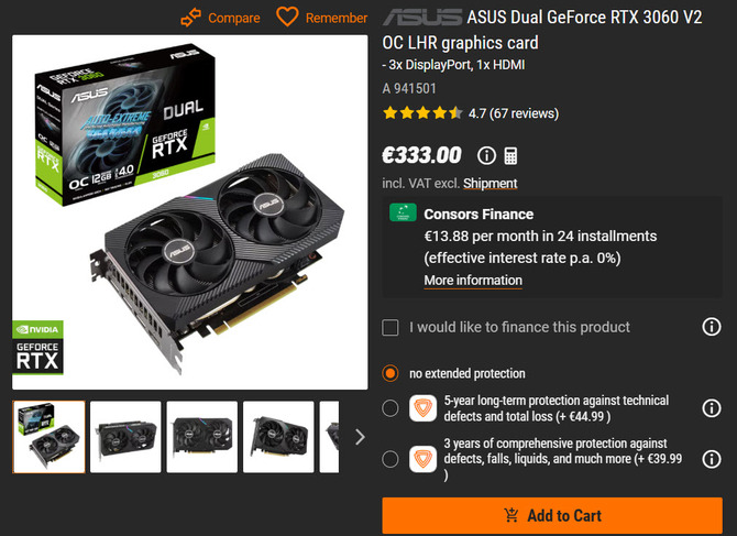 NVIDIA GeForce RTX 3060 wraca do sprzedaży w USA i Europie, ale ceny nie zachęcają do nabycia starszego układu Ampere [3]