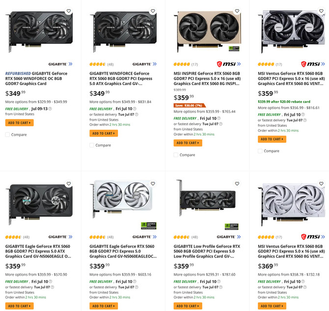 NVIDIA GeForce RTX 3060 wraca do sprzedaży w USA i Europie, ale ceny nie zachęcają do nabycia starszego układu Ampere [4]
