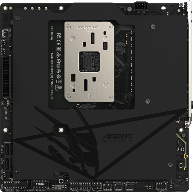 Gigabyte B850M AORUS STEALTH oficjalnie. Nowa płyta główna ukrywa złącza z tyłu laminatu [4]