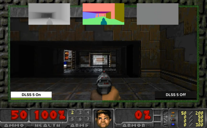 DOOM z 1993 roku dostał DLSS 5. Neural Rendering robi, co może, ale efekt jest dość dziwny [2]