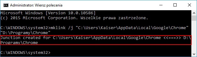 Mklink, czyli jak zainstalować Chrome na innej partycji [7]