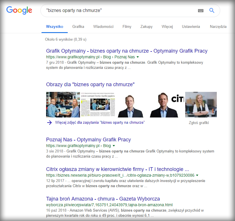 z wyszukiwarki google