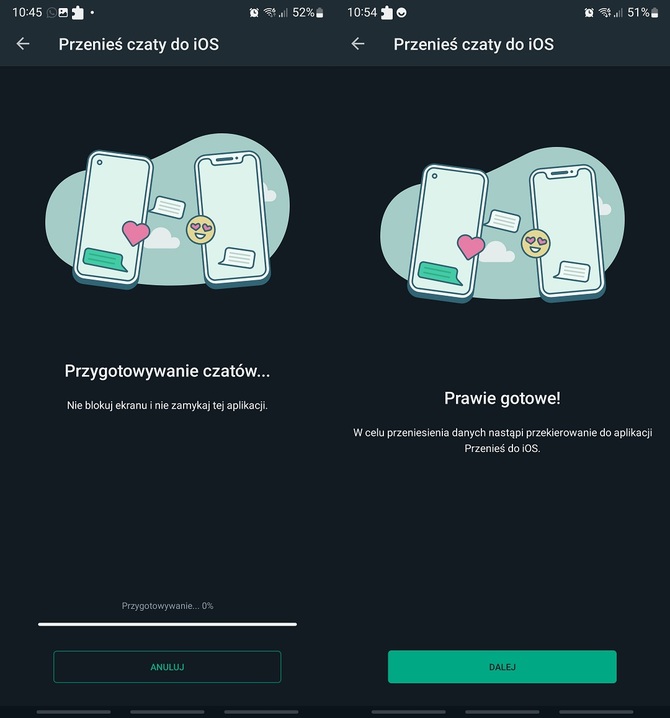 Jak przenieść dane aplikacji WhatsApp ze smartfona z systemem Android na iPhone z systemem iOS? Poradnik krok po kroku [3]
