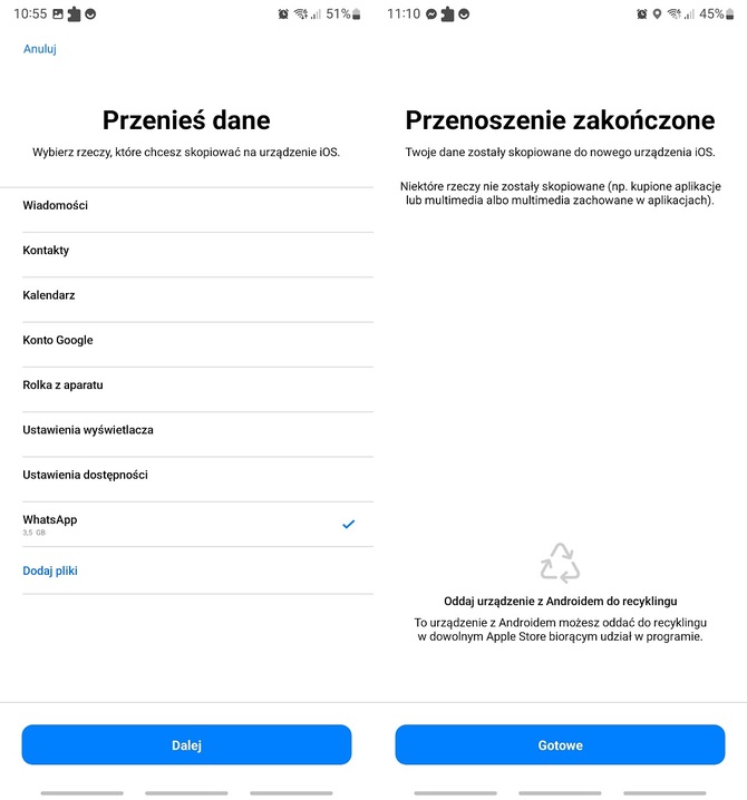 Jak przenieść dane aplikacji WhatsApp ze smartfona z systemem Android na iPhone z systemem iOS? Poradnik krok po kroku [4]