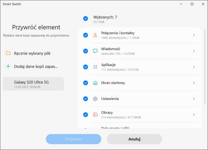 Jak utworzyć kopię zapasową danych na smartfonie Samsung? Z pomocą przybywa proste oprogramowanie Smart Switch [nc1]