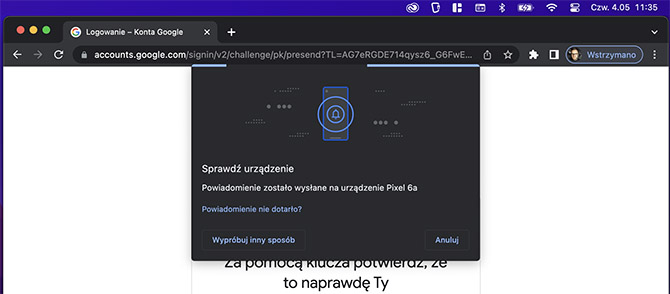 Zapomnij o logowaniu hasłem do Google. Użyj odcisku palca, dzięki nowej funkcji Klucze. Zobacz poradnik jak to zrobić [nc1]