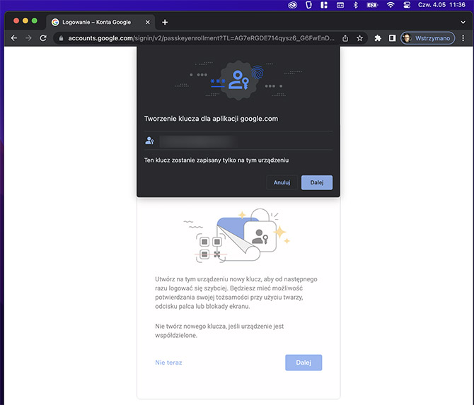 Forget about logging in with your Google password.  Use your fingerprint with the new Keys feature.  See the guide on how to do it [nc1]