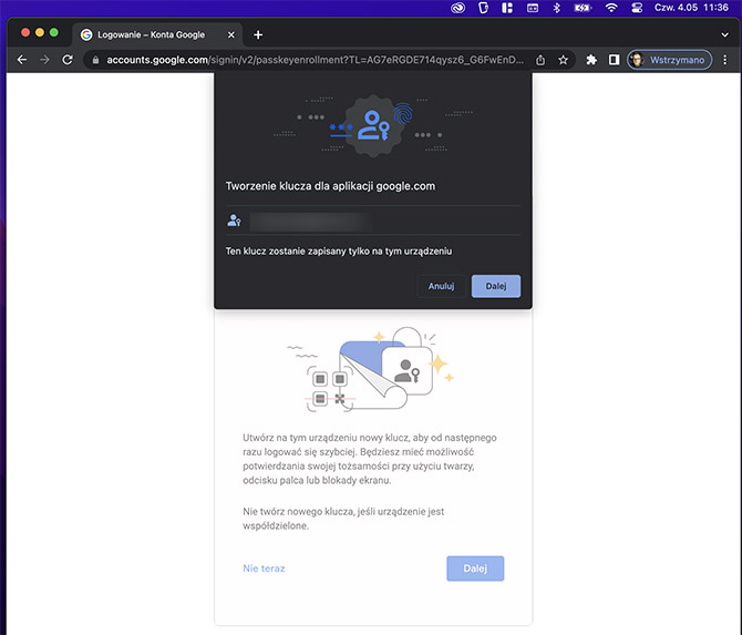 Zapomnij o logowaniu hasłem do Google. Użyj odcisku palca, dzięki nowej funkcji Klucze. Zobacz poradnik jak to zrobić [nc1]