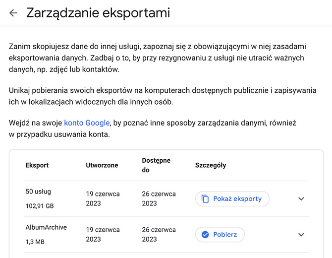 Utwórz kopię zapasową swoich danych z konta Google. Kontakty, notatki, zdjęcia i wiele innych. Poradnik [nc1]