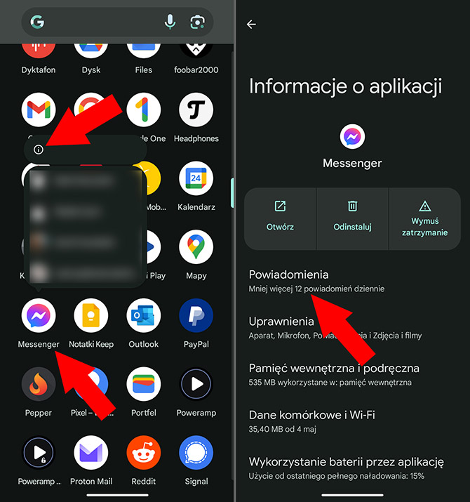 Jak włączyć lub wyłączyć czat w postaci dymków w telefonie z Google Android? Poradnik krok po kroku [nc1]