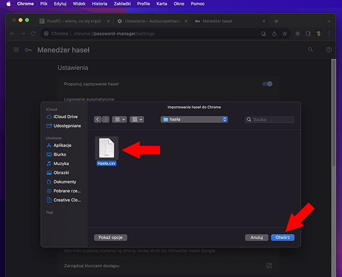 Jak skopiować i przenieść hasła z przeglądarki Safari do Chrome? Poradnik krok po kroku [nc1]