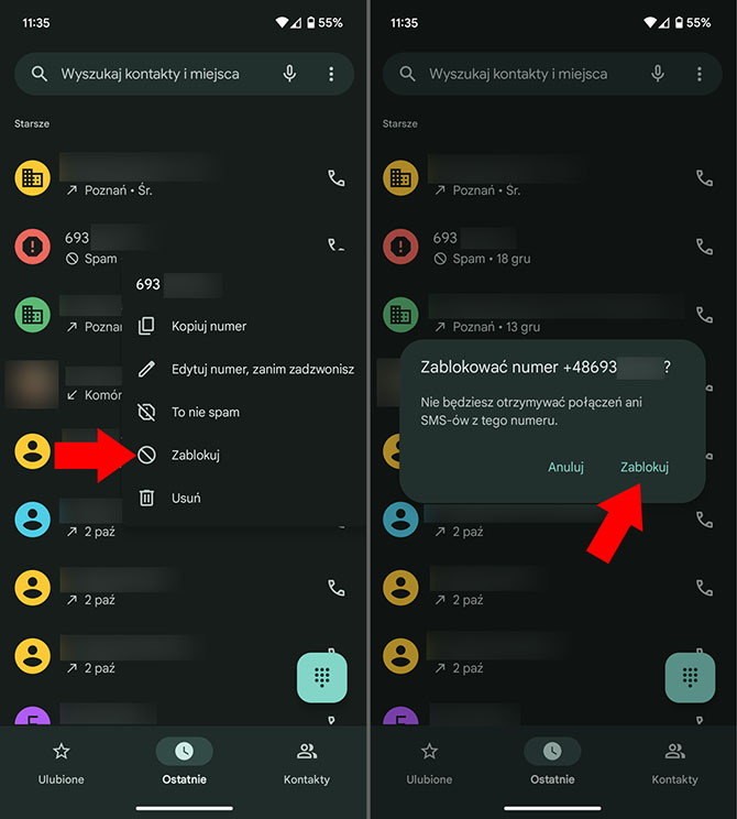 Jak zablokować numer telefonu w Androidzie i gdzie znaleźć listę zablokowanych numerów? Poradnik krok po kroku [nc1]