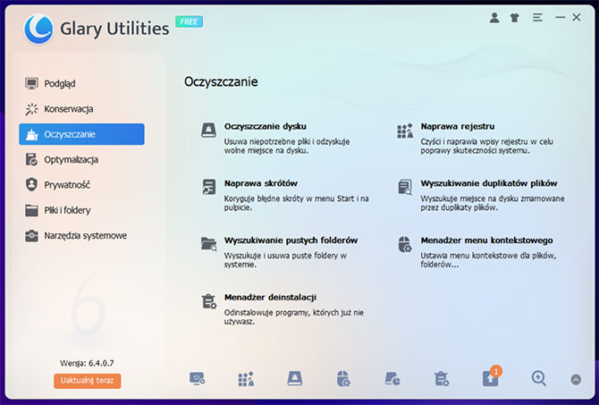 Darmowe narzędzie do czyszczenia, optymalizacji i naprawy systemu Windows. Zobacz co potrafi Glary Utilities [nc1]