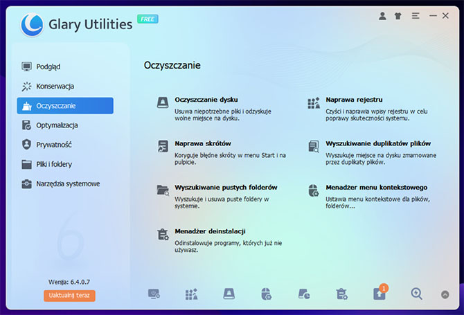 Darmowe narzędzie do czyszczenia, optymalizacji i naprawy systemu Windows. Zobacz co potrafi Glary Utilities [nc1]