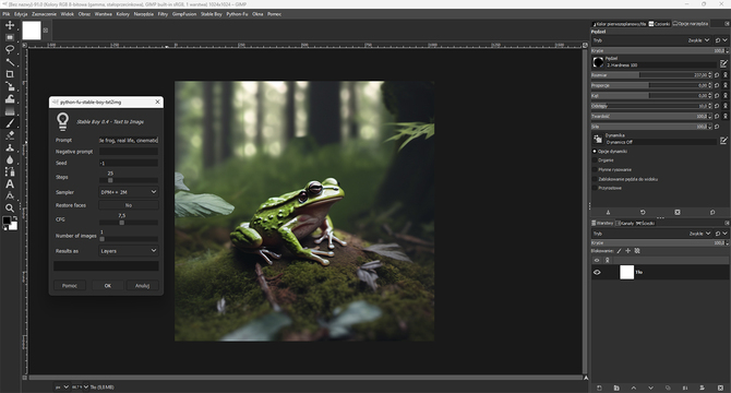 Dodaj sztuczną inteligencję do programu Gimp! Funkcje AI z Photoshopa dostępne za darmo. Poradnik krok po kroku [nc1]