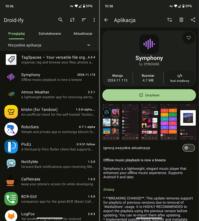 Darmowe aplikacje na Androida, listopad 2024. Alternatywny sklep, ukrywanie plików, nowy AOD, korektor dźwięku i inne [nc1]
