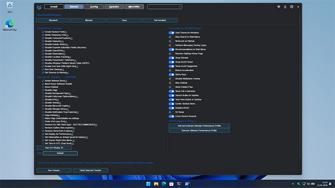 Odchudzona instalacja Windows 11 w kilku krokach, dzięki MicroWin. Mniej śmieci, lokalne konto użytkownika, brak TPM 2.0 [nc1]