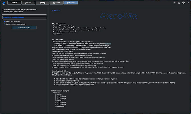 Odchudzona instalacja Windows 11 w kilku krokach, dzięki MicroWin. Mniej śmieci, lokalne konto użytkownika, brak TPM 2.0 [nc1]