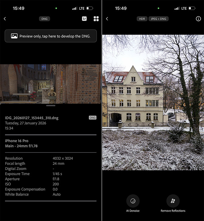 Adobe Project Indigo czy standardowa aplikacja aparatu w iPhone? Porównanie jakości zdjęć [nc1]