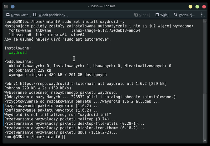 Android na Linuksie? Skorzystaj z Waydroid. Instalacja systemu LineageOS, aplikacji i konfiguracja na Debianie [3]
