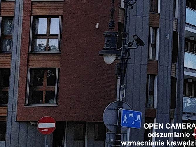 Standardowa aplikacja aparatu czy darmowa Open Camera bez poprawiania krawędzi i odszumiania? Która lepsza? [nc40]