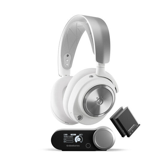 Zestaw słuchawkowy SteelSeries Nova Pro Wireless White - foto 2