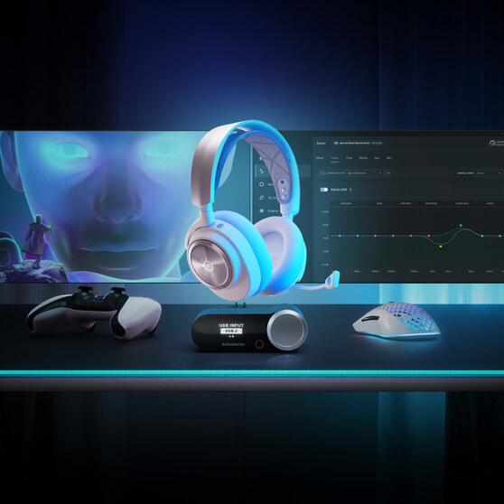 Zestaw słuchawkowy SteelSeries Nova Pro Wireless White - foto 3