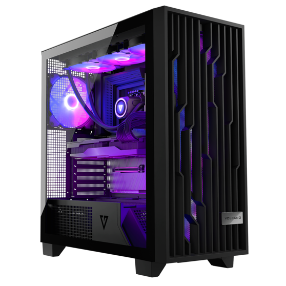 Obudowa Volcano Perun Apex ARGB Midi Black - foto 1