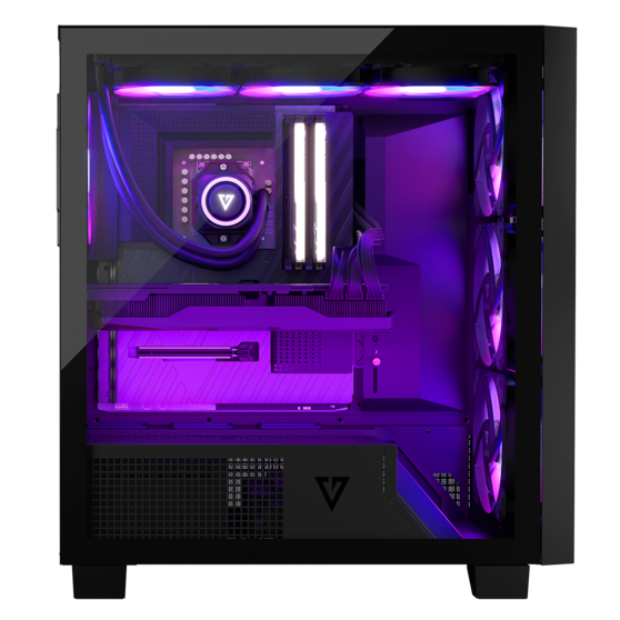 Obudowa Volcano Perun Apex ARGB Midi Black - foto 4