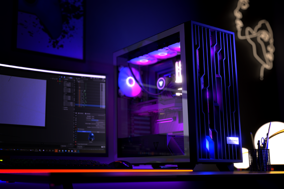 Obudowa Volcano Perun Apex ARGB Midi Black - foto 5