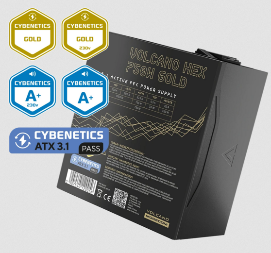 Zasilacz MODECOM Volcano Hex 750W GOLD ATX3.1 - foto 4